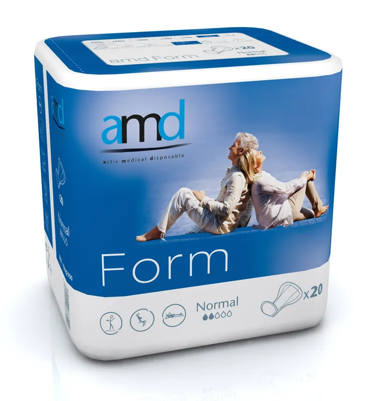 Geprüft AMD Form - (NORMAL) anatomische Vorlagen - 20 Stück Packung