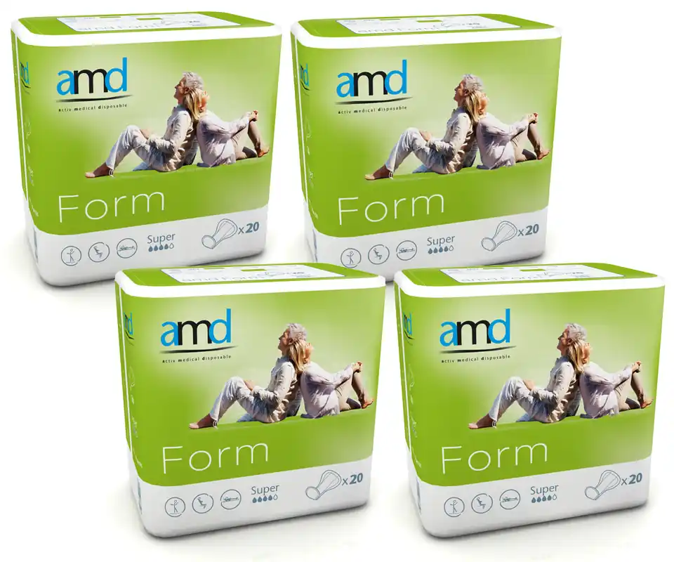 AMD Form - (SUPER) anatomische Vorlagen - 4x20 St. Karton Neu Im Sortiment