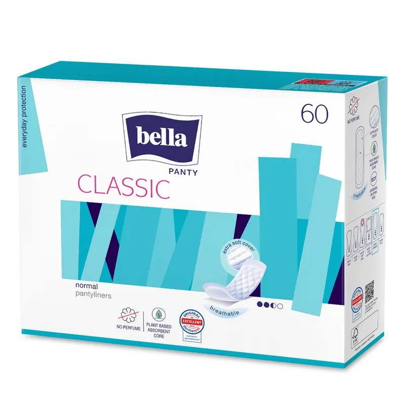 Bella Panty Slipeinlagen "Classic" (ohne Duft) - 60 Stück Packung Billig