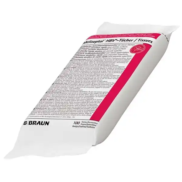 Expressversand B.BRAUN Meliseptol HBV Desinfektionstücher - Nachfüller - 100 Tücher