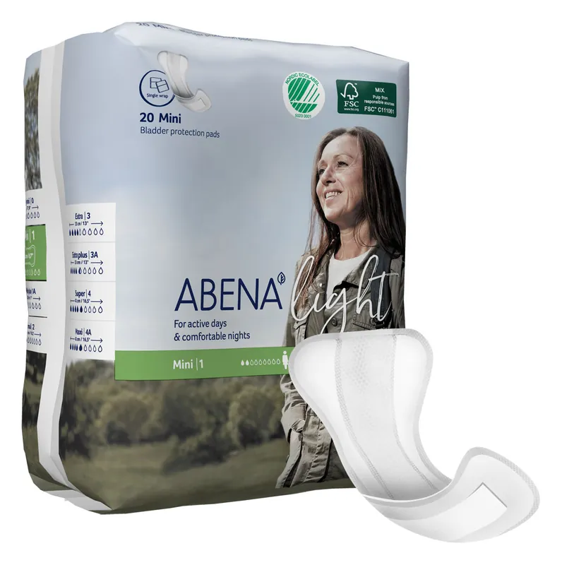 Top-Preis ABENA Light MINI 1 - Inkontinenzeinlagen für Frauen - 180ml - 20St. Packung