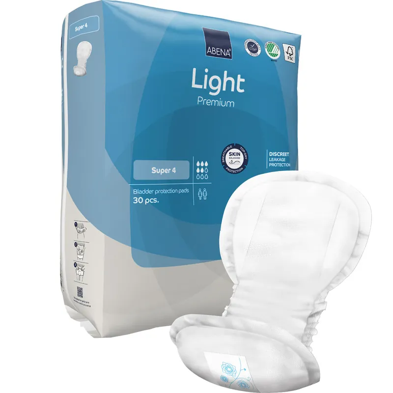 Billig ABENA Light SUPER 4 - Inkontinenzeinlagen für Frauen - 850ml - 30St. Packung
