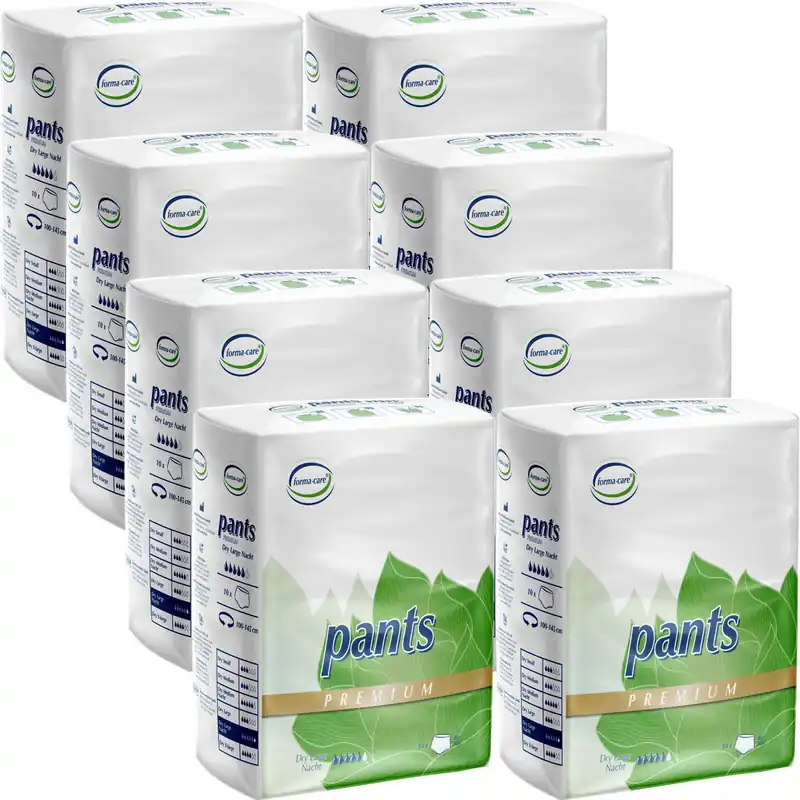 Ausverkauf Forma-Care Pants Nacht - Premium Dry - Nachtwindel - Large (L3) - 8x10 Stück