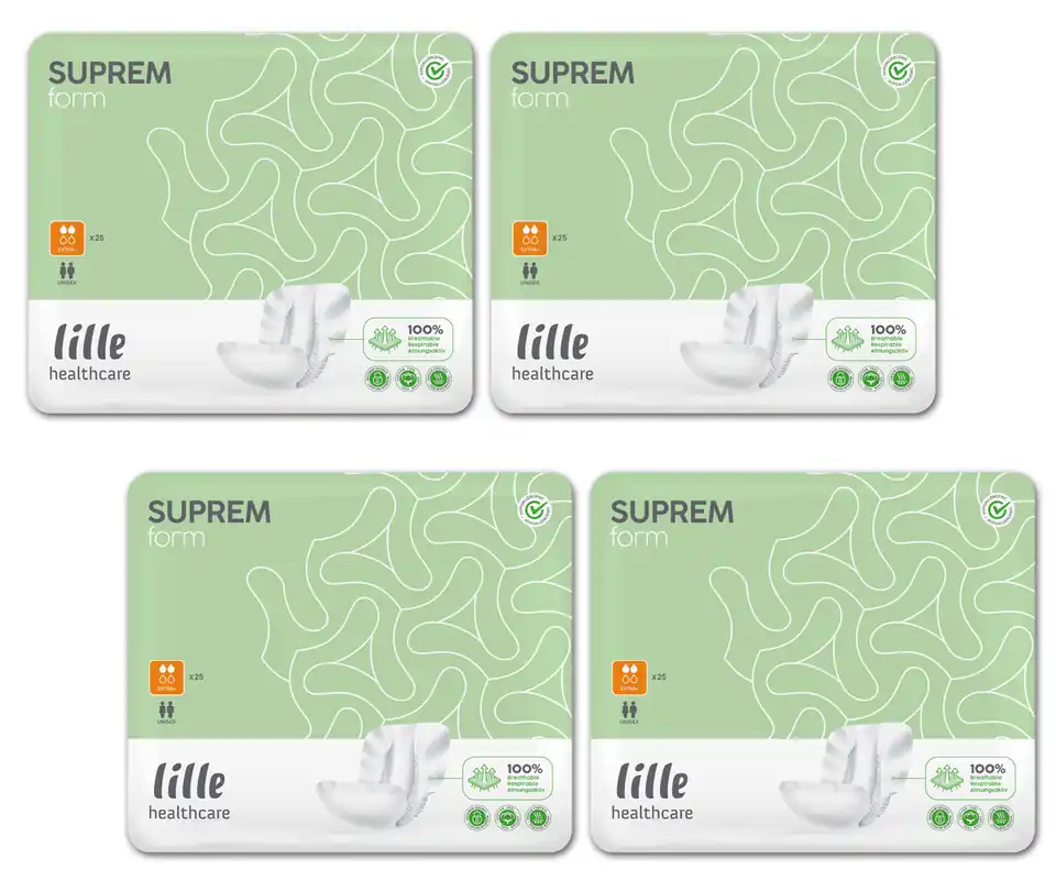 Schneller Versand LILLE Suprem FORM - EXTRA PLUS - Inkontinenzvorlagen - 100 Stück