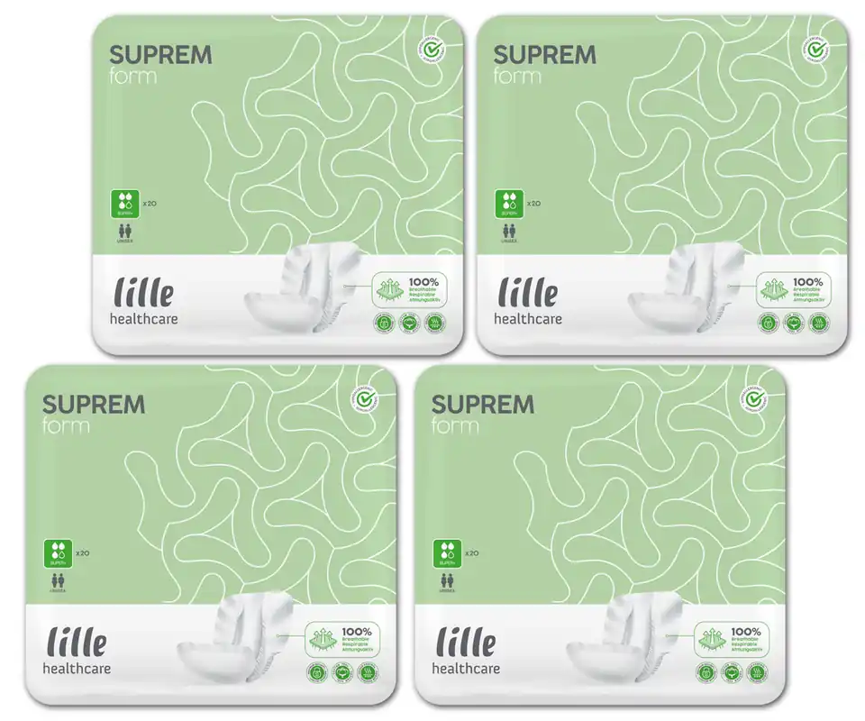 LILLE Suprem FORM - SUPER PLUS - Inkontinenzvorlagen - 80 Stück Expressversand