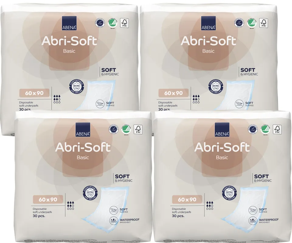 ABENA Abri-Soft BASIC Inkontinenzunterlagen 60 x 90cm (120) Stück Markenware