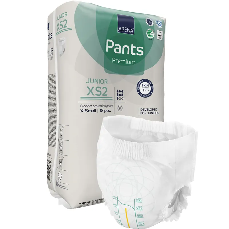 ABENA Pants JUNIOR XS2 - für Kinder & Jugendliche 5-12 Jahre - 18 St. Pack Preiswert
