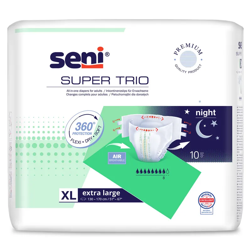 Sonderaktion SENI Super TRIO - Inkontinenzwindeln - Gr. 4 EXTRA LARGE (10 St Einzelpack )
