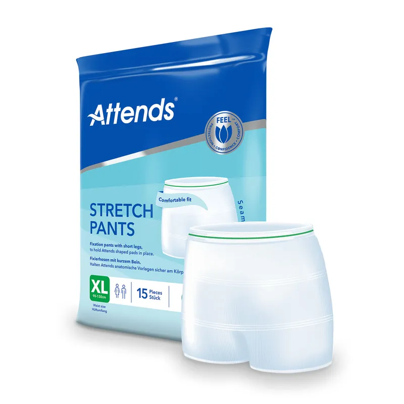 Echt ATTENDS Stretch Pants - Netzhosen mit Beinansatz - 15er Pack - XL