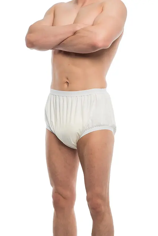 Solange Der Vorrat Reicht Suprima PU-Inkontinenzhose - Model 1204 - Schlupfform, 46 weiss