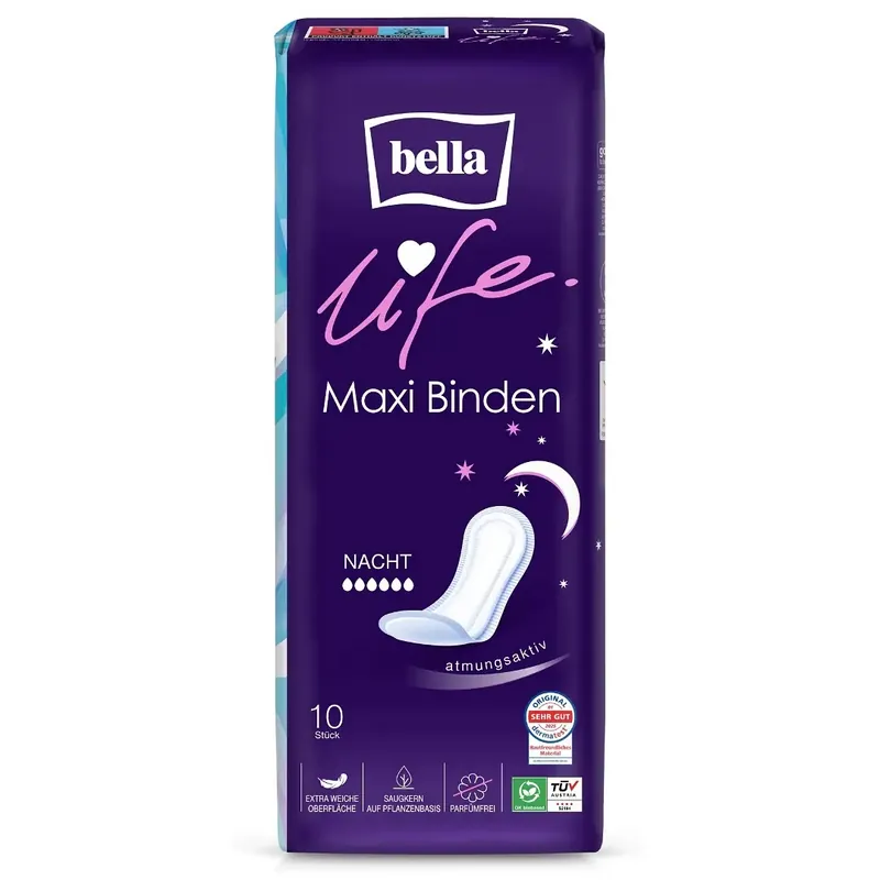 Bella Maxi - klassische Damenbinden - NACHT - 10 St. Pack Letzte Chance