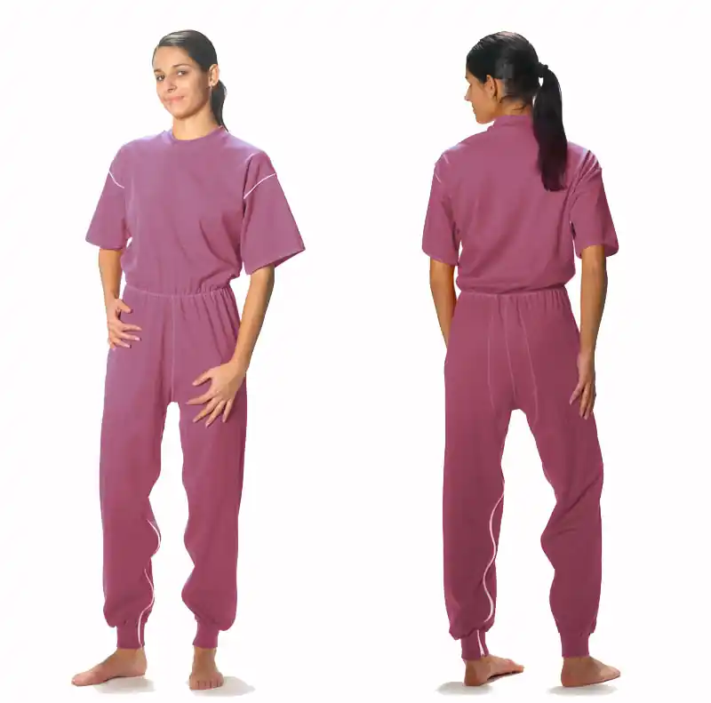 JANUS Pflegeoverall 7015, halblange Ausführung mit kurzen Arm und langem Bein, unisex, mit Beinreißverschluss M türkis Neue Kollektion