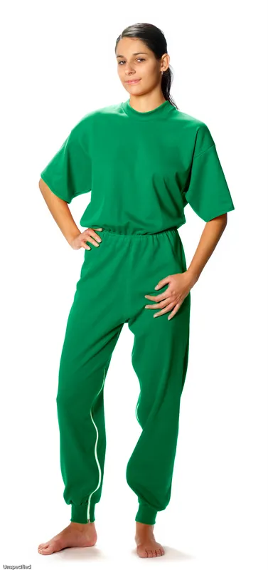 CAREWEAR Pflegeoverall 8015, lange Beine und kurzem Arm, unisex mit Beinreißverschluss S azur Knallerangebot