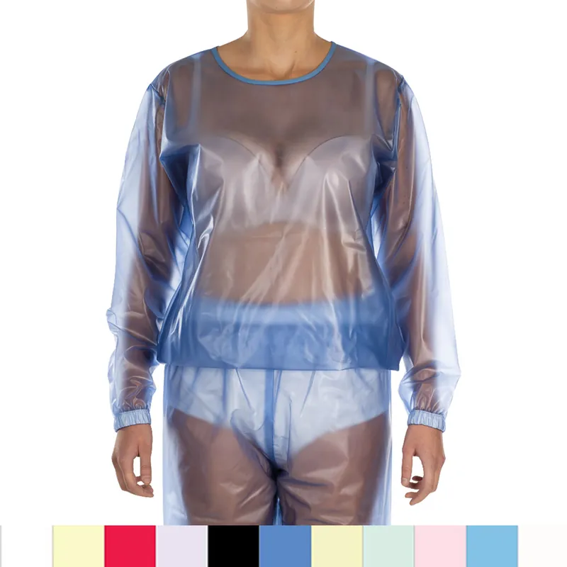 Abverkauf Suprima PVC-Schlafanzug, nur Oberteil - No. 9611 M schwarz