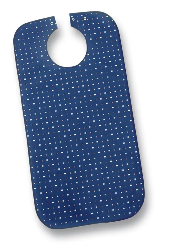 Suprima Ess-Schürze aus Polyester mit Druckknopfverschluss, Muster: blau gemustert Rabatt