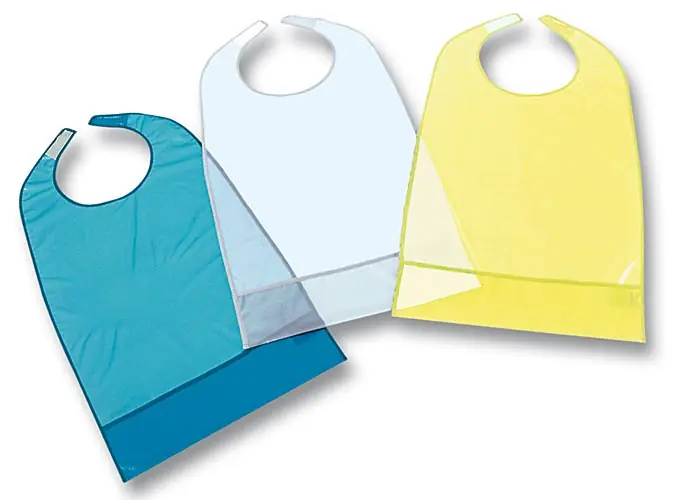 Nur Heute Suprima PVC-Ess-Schürze mit Auffang & Klettverschluss - No. 5083 - Farbe gelb