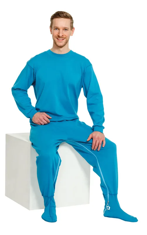 Sichere Zahlung Suprima Pflegeoverall - LANG - mit Fußteil und Rückenreißverschluss, Unisex - 4709 L