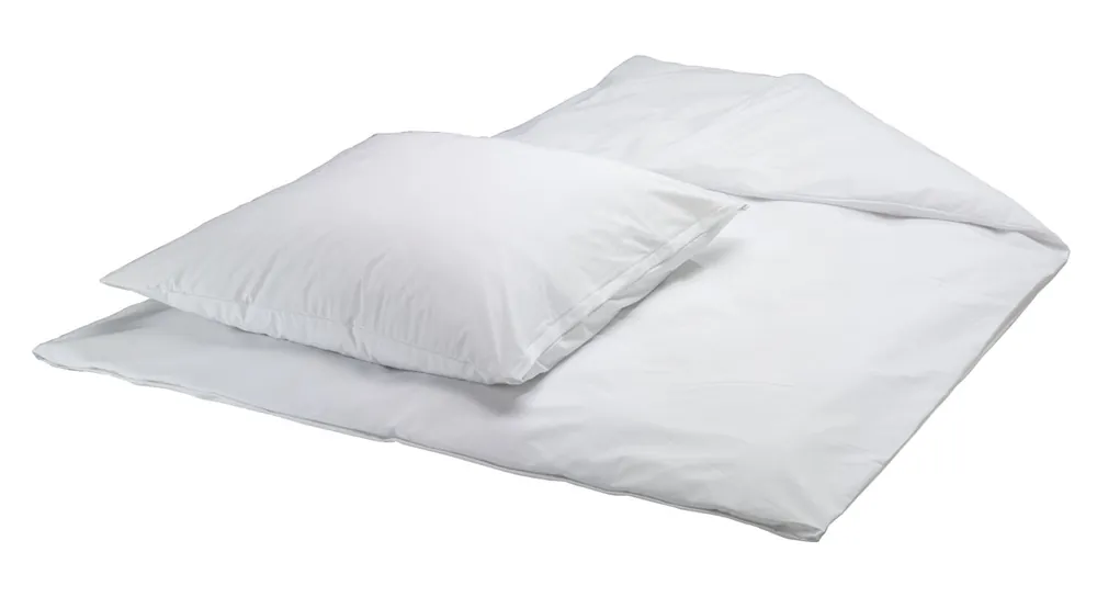 Solange Der Vorrat Reicht Suprima Bettgarnitur / Bettwäsche PVC Kissen & Decke - No. 3620 - Farbe: weiss