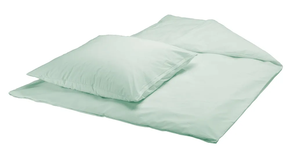 Suprima Bettgarnitur / Bettwäsche PVC Kissen & Decke - No. 3620 - Farbe: mint Neu Im Sortiment