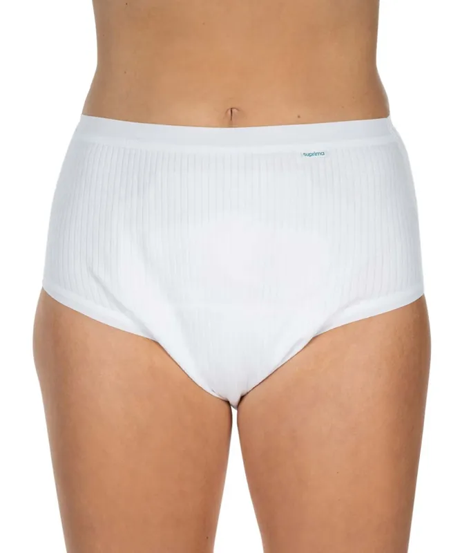 Suprima Inkontinenzhose - aus Baumwolle mit Nässeschutz, weiß - 1275 Gr.: 48/50 Online Kaufen
