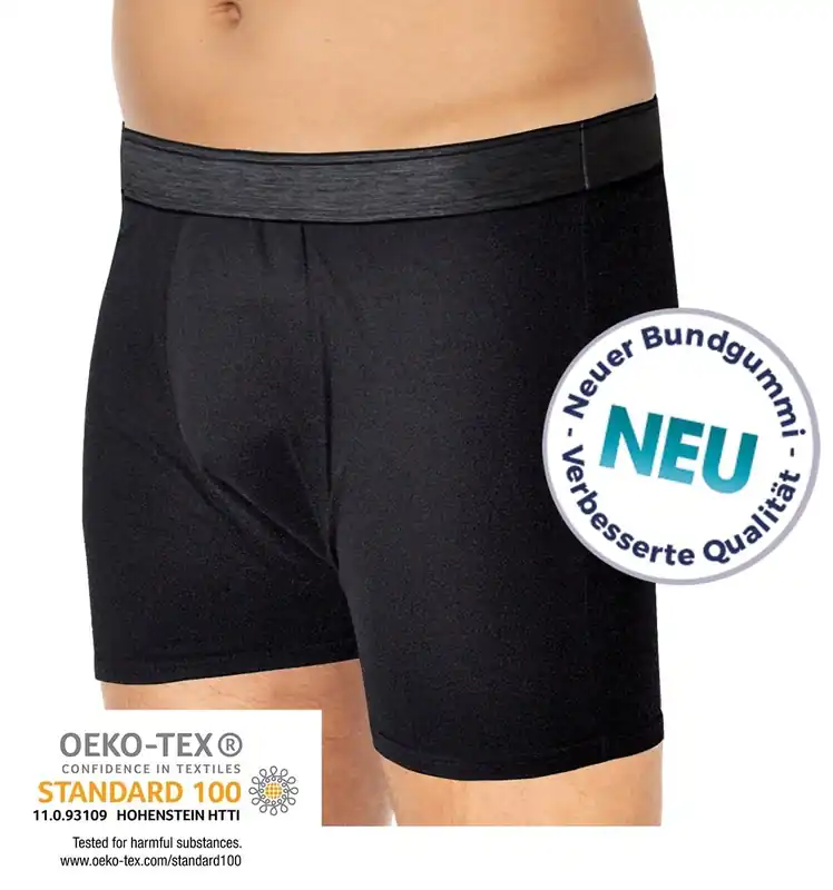 Aktuell Suprima Bodyguard Light Herren- Short mit integrierter Saugeinlage, Farbe schwarz Gr.: 8