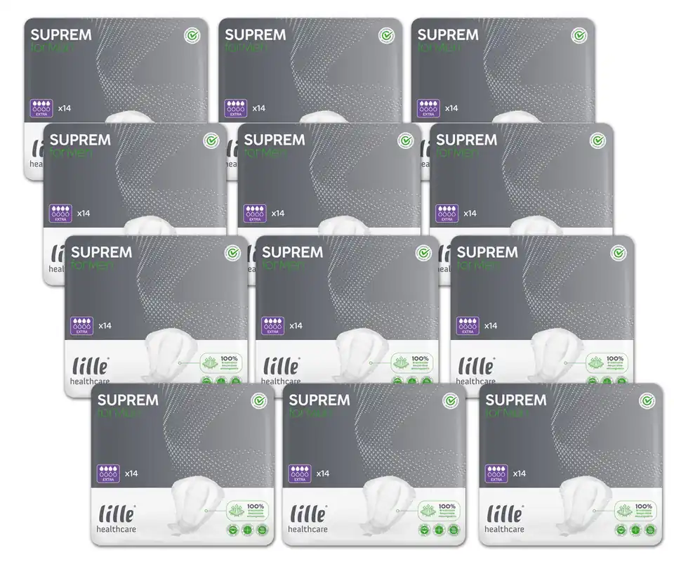 LILLE Suprem For Men - EXTRA - Inkontinenz Herreneinlage - 168 Stück Karton Beliebt
