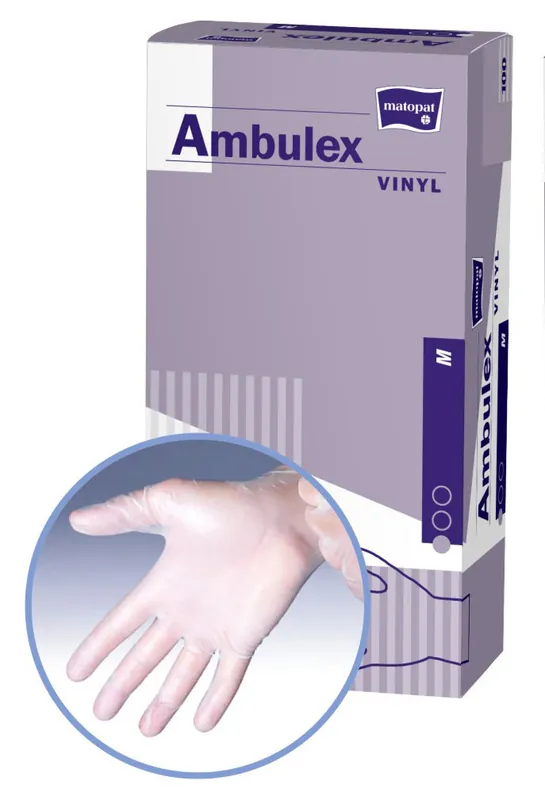 Günstig Ambulex Einmalhandschuhe Vinyl puderfrei 100 Stück Größe M