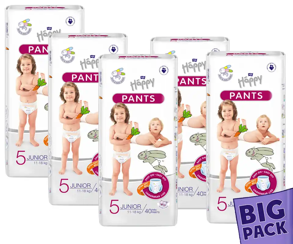 Jetzt Kaufen Bella Happy PANTS - Gr. 5 Junior 11-18kg - Training Pants 200 (5x40) Stück BIGpack