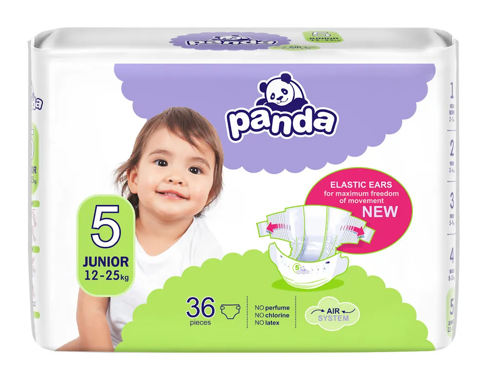 Knallerangebot Panda Kinderwindeln Gr. 5 Junior 12-25 kg - 36 Stück Pack