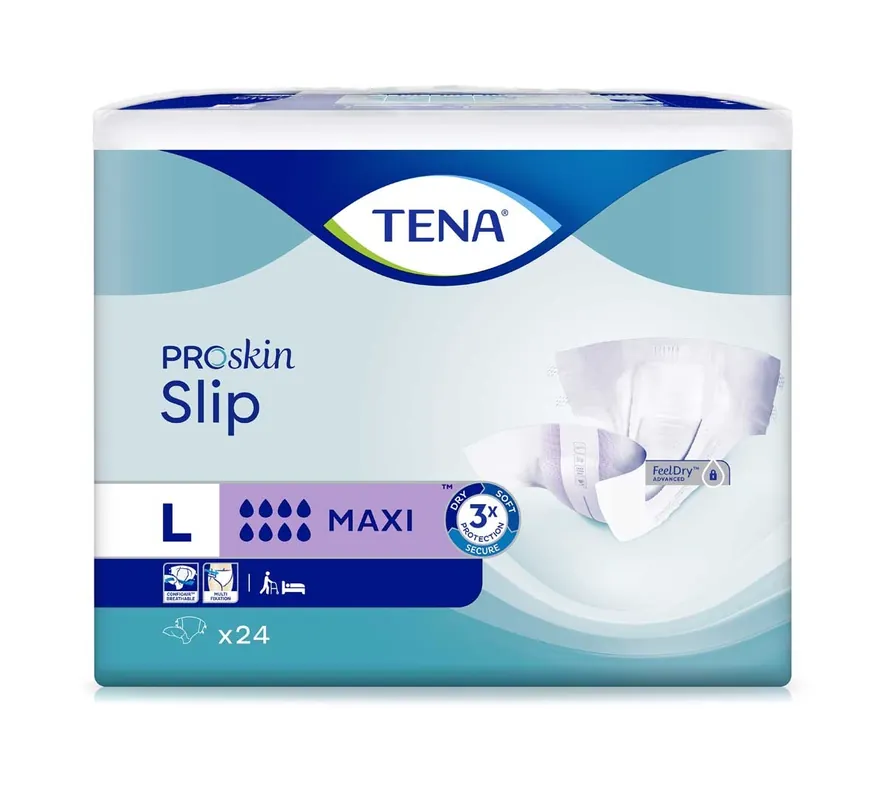 Begrenztes Angebot TENA Slip MAXI - saugstarke Windeln - LARGE 24 Stück Packung