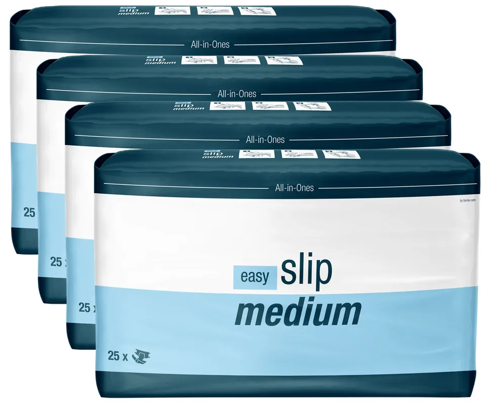 Jetzt Bestellen Easy Slip TBS – atmungsaktive Windeln - Gr. Medium (M) - 4x25 St. Vorteilspack