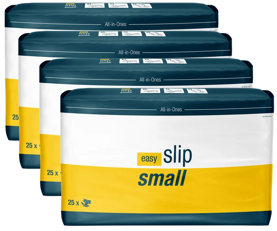 Easy Slip TBS – atmungsaktive Windeln - Gr. Small (S) - 4x25 St. Vorteilspack Neuheit