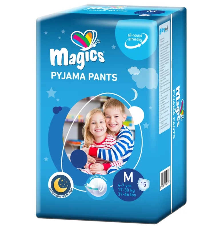 Begrenztes Angebot Magics Pyjama Pants - Windelpants für Kinder von 4-7 Jahre - 15 Stück Pack