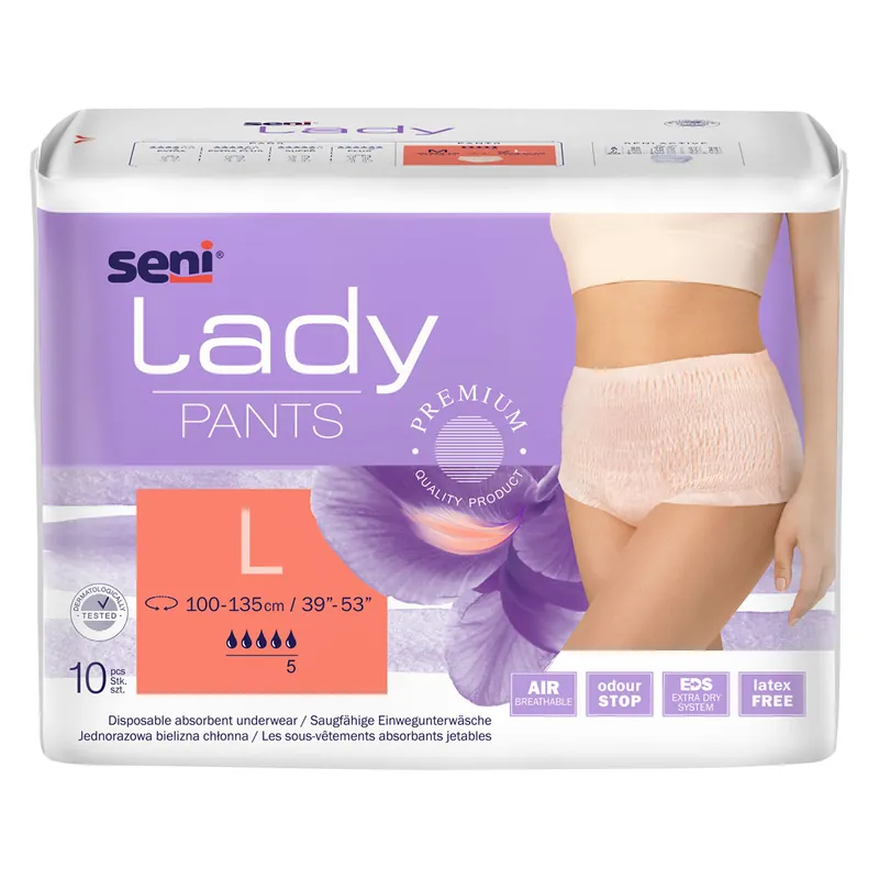 Preis Gesenkt SENI Lady Pants - Einwegslip für Frauen - Large (L) - 10 St. Packung