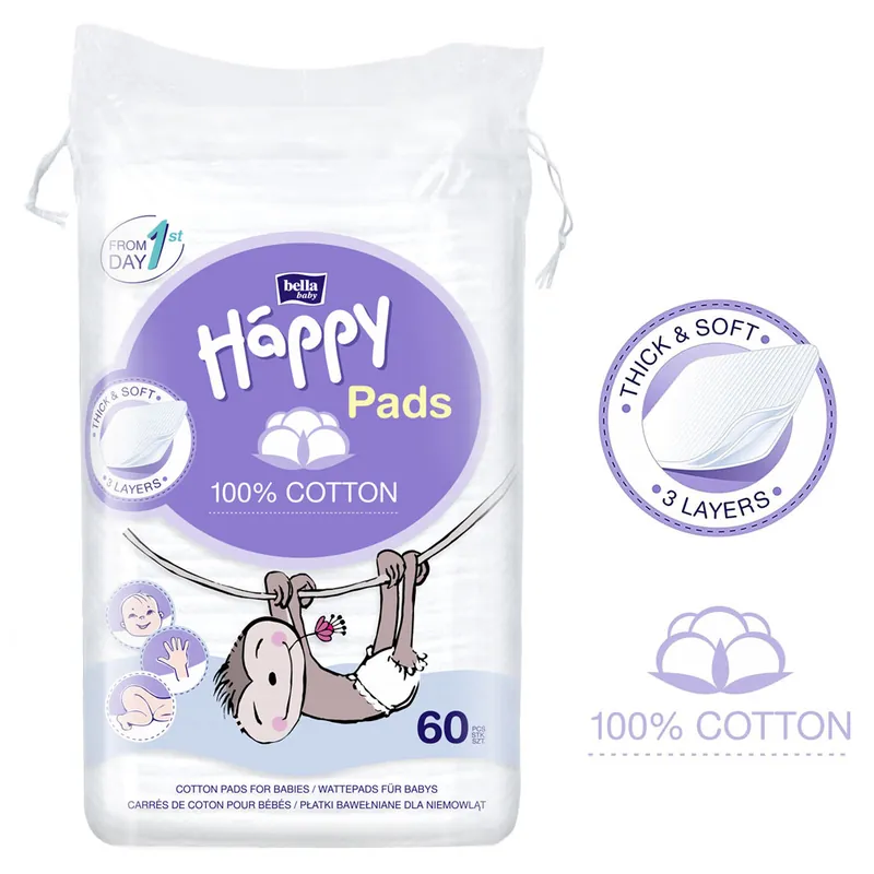 Markenware Bella Happy Wattepads 60 Stück