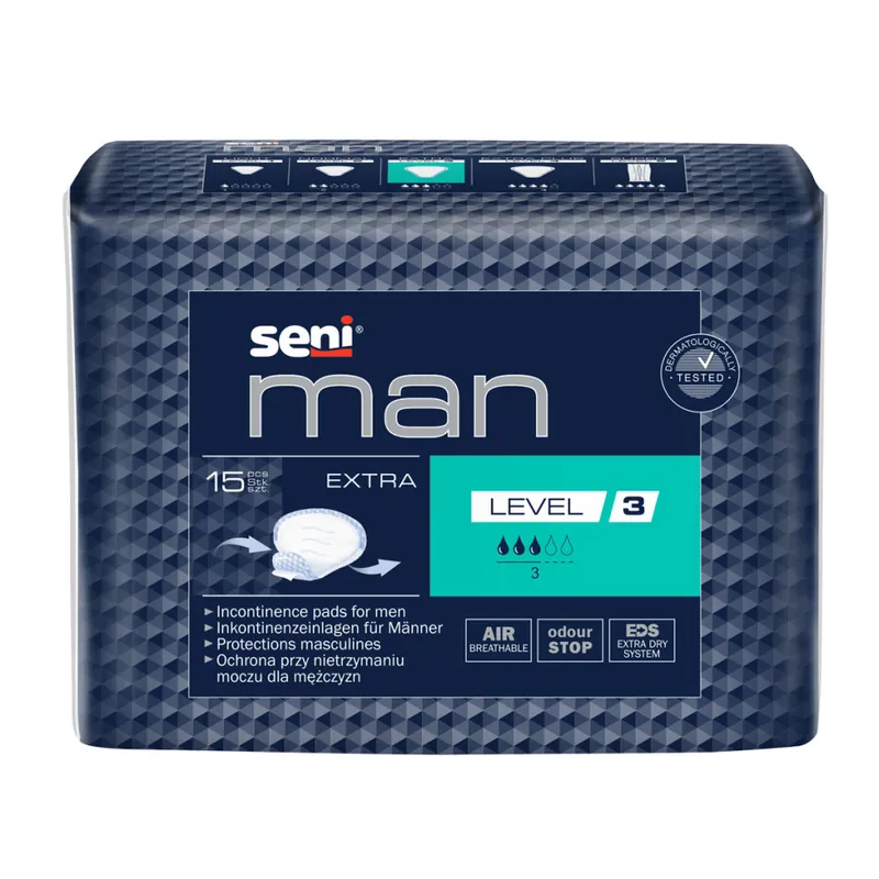 SENI Man EXTRA - LEVEL 3 - 500ml Saugleistung - 15 Stück Einzelpack Sale