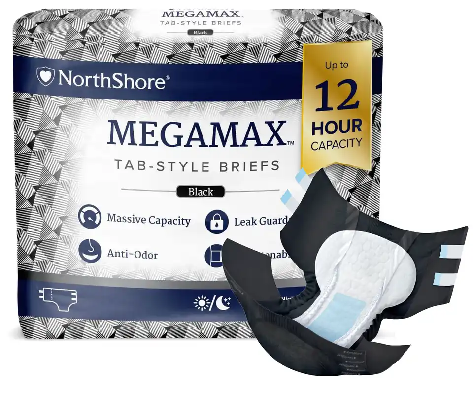 Rabatt NorthShore MEGAMAX BLACK Windeln - 10 St. Beutel - X-Large (XL)