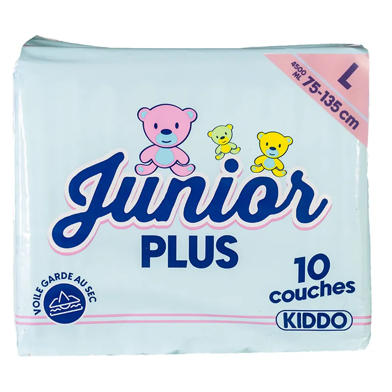 Solange Der Vorrat Reicht Kiddo Junior Plus Blau - bunte Folienwindeln für Erwachsene - Large (L)