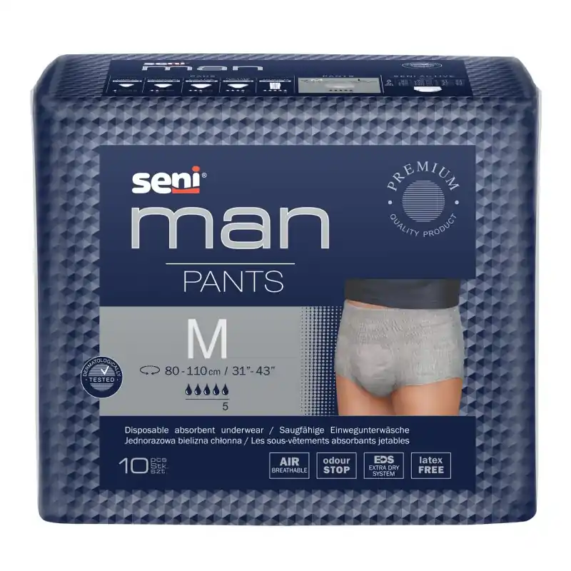 SENI Man Pants - Einwegunterhosen für Männer - 10 St. Medium (M) Sonderangebot
