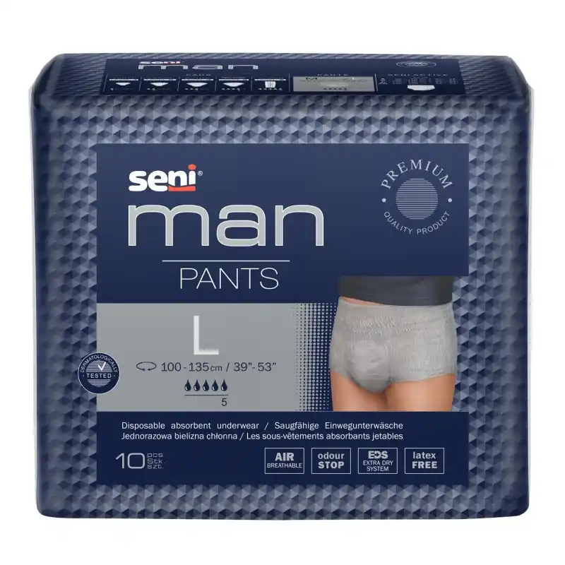 Online Kaufen SENI Man Pants - Einwegunterhosen für Männer - 10 St. Large (L)