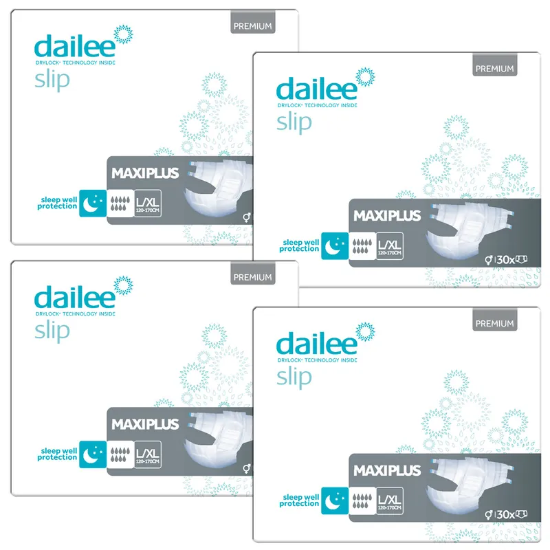 Dailee Slip Premium Maxi Plus | Large (L/XL) | 4x24 St. Karton Echt