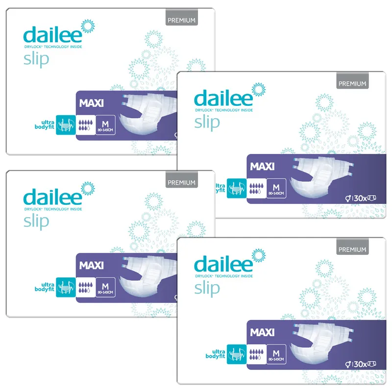 Direkt Vom Hersteller Dailee Slip Premium Maxi | Medium (M) | 4x30 St. Karton