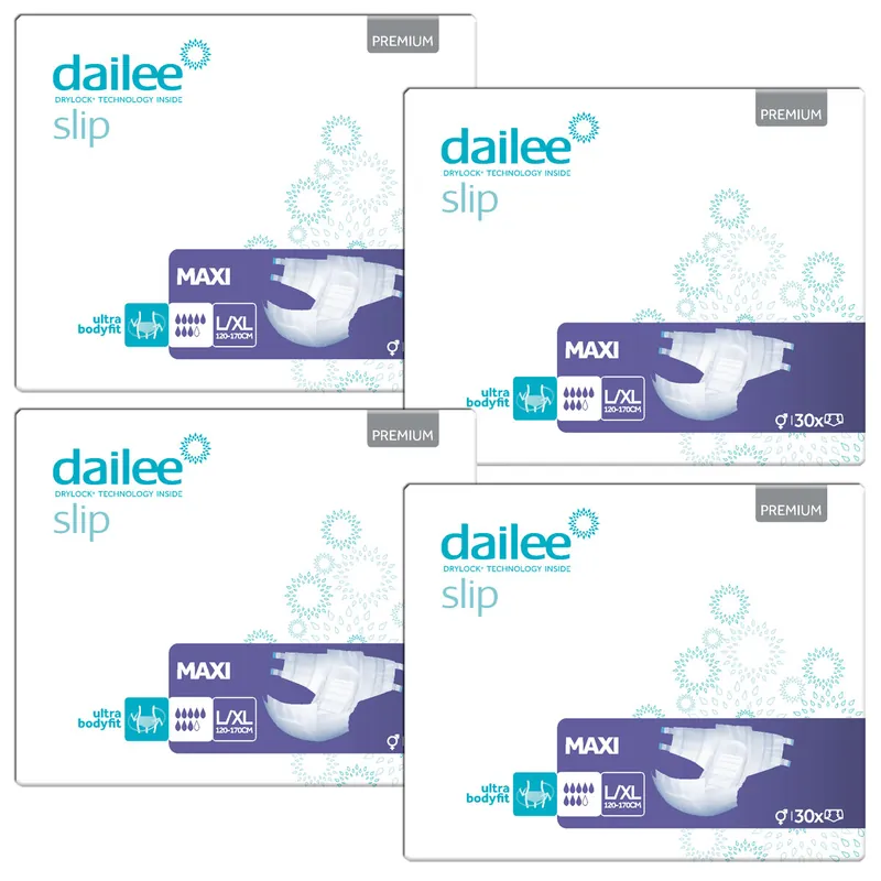Direktkauf Dailee Slip Premium Maxi | Large (L/XL) | 4x30 St. Karton