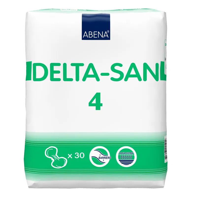 DELTA-SAN Nr. 4 Inkontinenz-Vorlagen - Saugkraft: 740ml 30 Stück Einzelpack Direkt Vom Hersteller