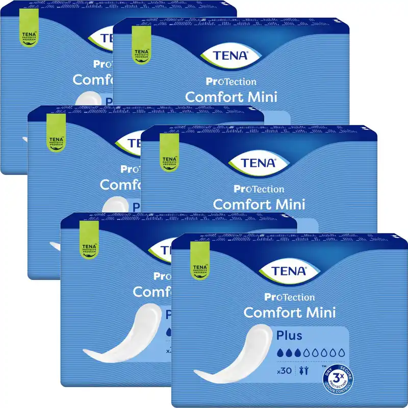 Mega-Angebot TENA Comfort Mini Plus Einlagen - 6x30 Stück