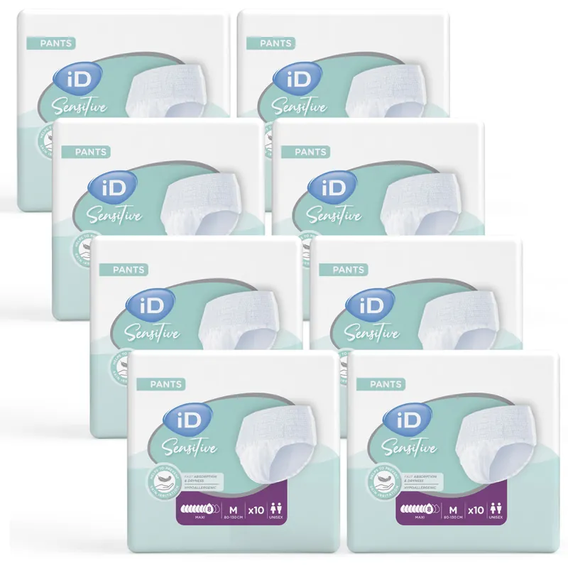 iD Pants Sensitive MAXI - Inkontinenz-Pants - Gr. Medium (M) - 8x10 St. Packung Solange Der Vorrat Reicht