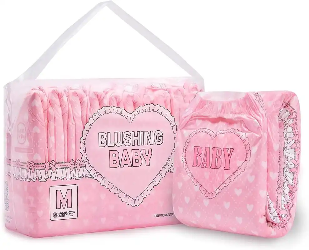 Direktkauf Little for Big - Blushing Baby - rosa Windeln für Erwachsene | Medium (M)