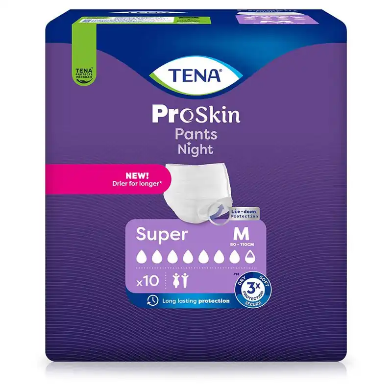 TENA Pants ProSkin Super NIGHT - Medium (M) - 10 St. Einzelpackung Top-Angebot