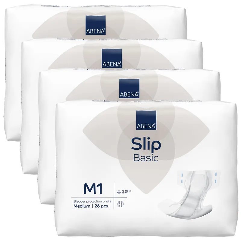 Neu ABENA Slip BASIC - Gr. Medium M1, Standard Inkontinenzwindeln - 4x26 St. Karton
