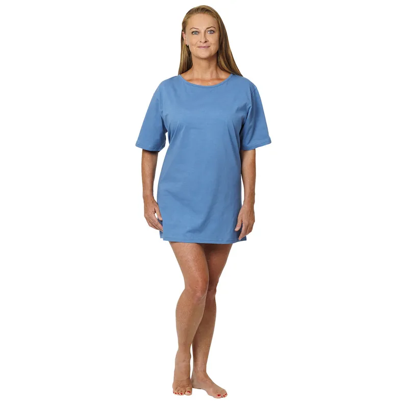Zertifiziert Suprima Pflegeshirt mit seitlicher Bindung im Nacken - Gr. L/XL